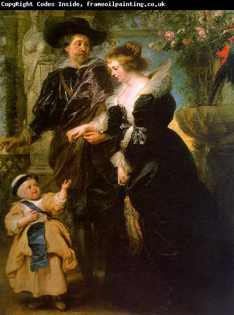 Peter Paul Rubens Rubens with his Wife, Helene Fourmont and Their Son, Peter Paul